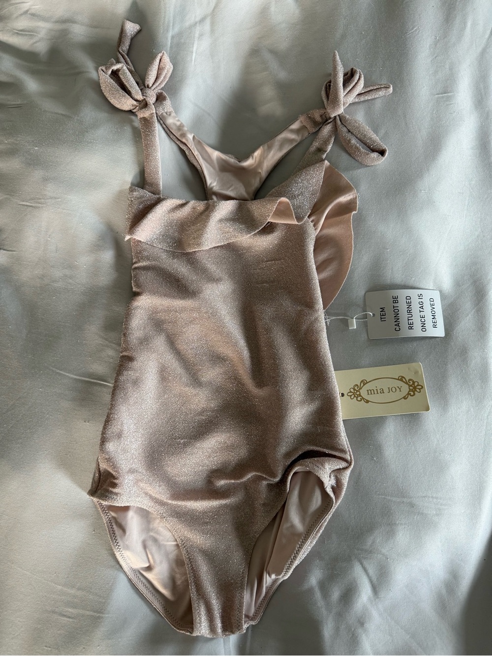 Joyfolie Girls' Zia Swim Sparkle in Blush